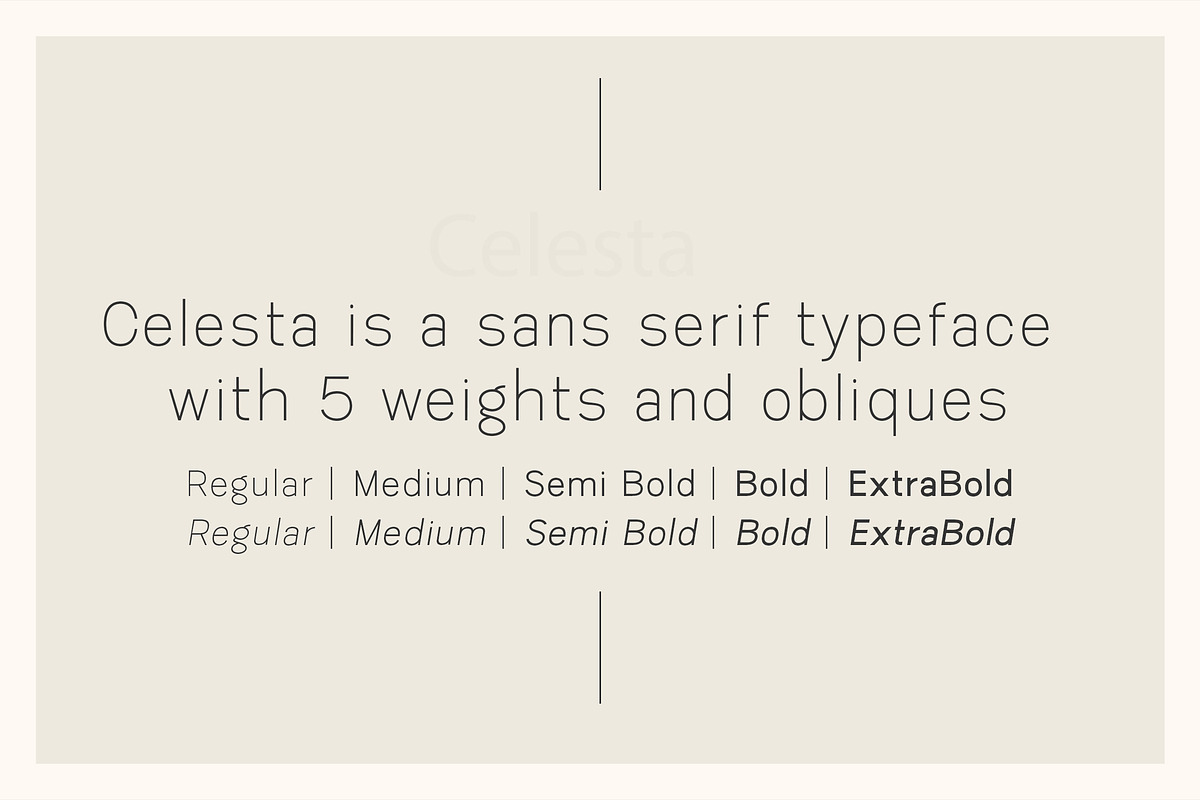 Celesta - Sans Serif Font, a Sans Serif Font by CorgiAstronaut (Photo 2 of 9)