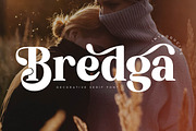 Bredga Decorative Serif Font, a Serif Font by Letterena Studios (Thumbnail 1 of 15)