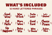 Italian Food & Wine Doodle Set, an Object Graphic by OREHOVKA (Thumbnail 3 of 4)