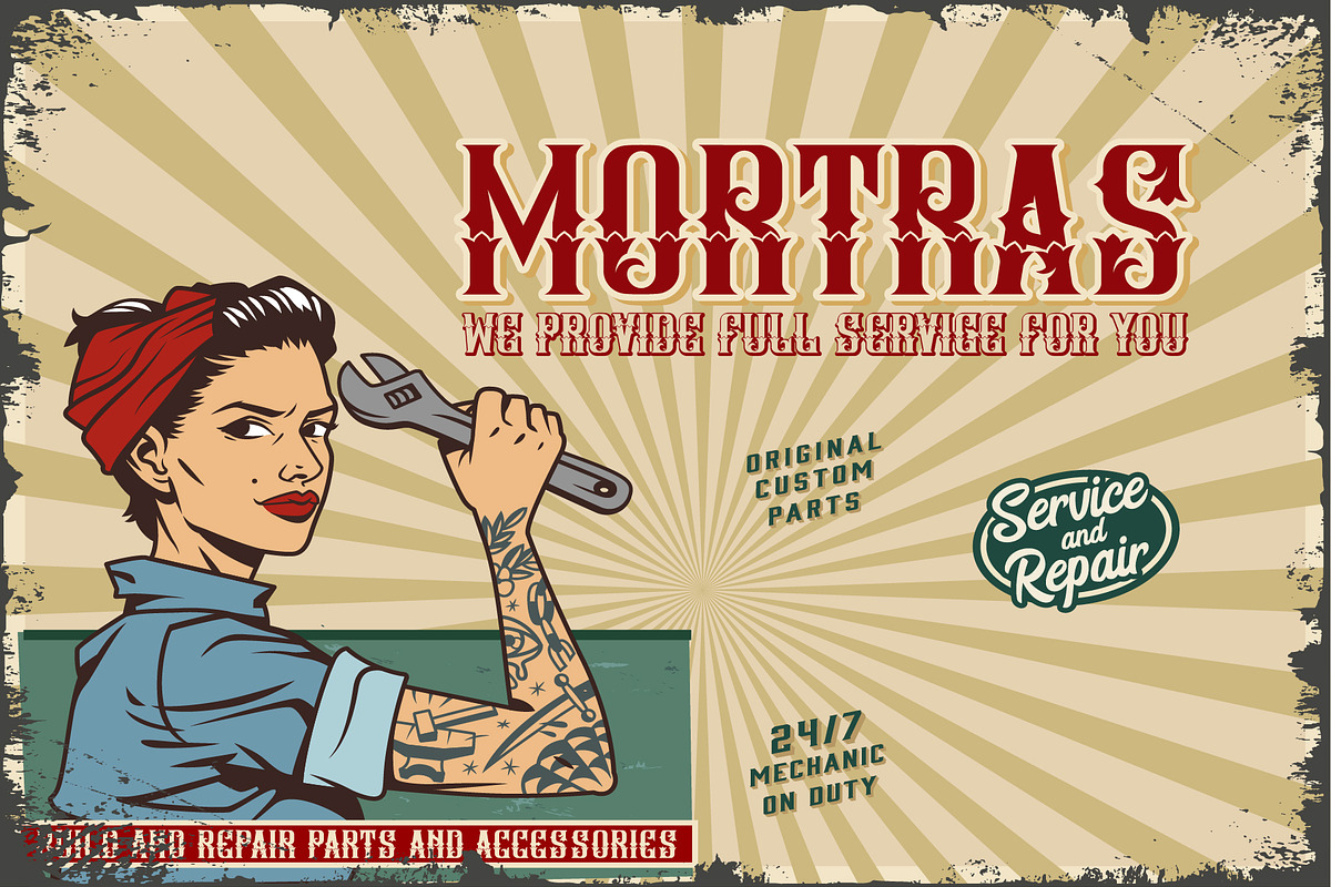 Marcost Tatto Typeface, a Blackletter Font by Graphicxell (Photo 4 of 5)