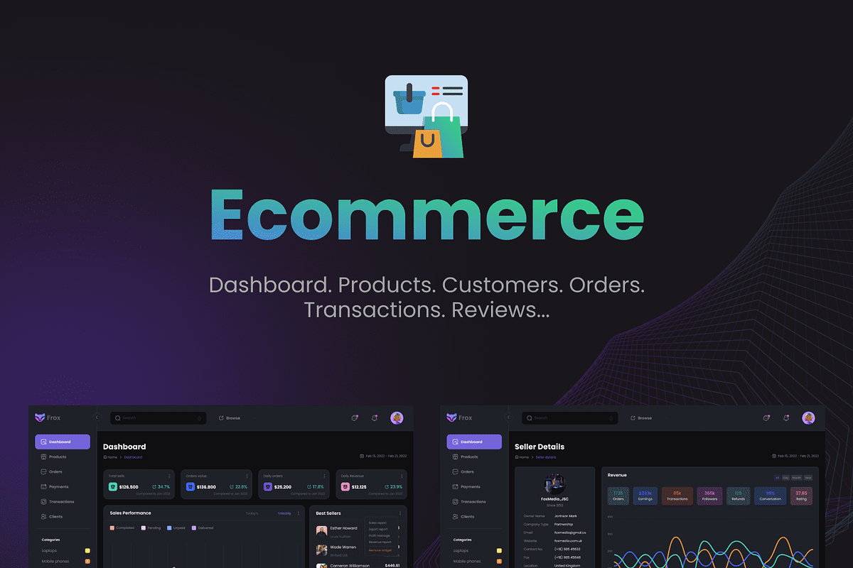Frox - TailwindCSS Dashboard, a HTML Template by AliThemes (Photo 5 of 19)