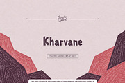 Kharvane Faceted Carved Display Font, a Blackletter Font by Graphic Spirit (Thumbnail 1 of 8)