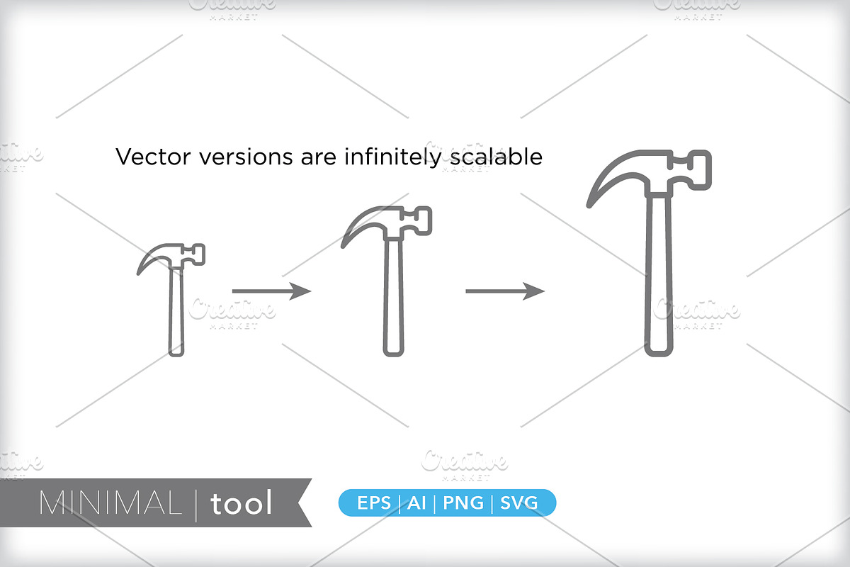 Minimal tool icons, an Outline Icon by Picture Window (Photo 3 of 5)