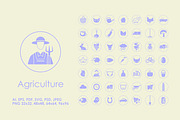 49 Agriculture simple icons, an Outline Icon by Palau (Thumbnail 1 of 2)