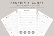 Generic Planning Pages Set V-17, a Stationery Template by shahsoft (Thumbnail 1 of 3)