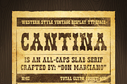 Cantina - Western Slab Serif, a Slab Serif Font by DonMarciano (Thumbnail 1 of 6)
