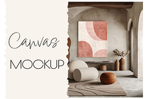 MEDITERAN Canvas Mockup Scene