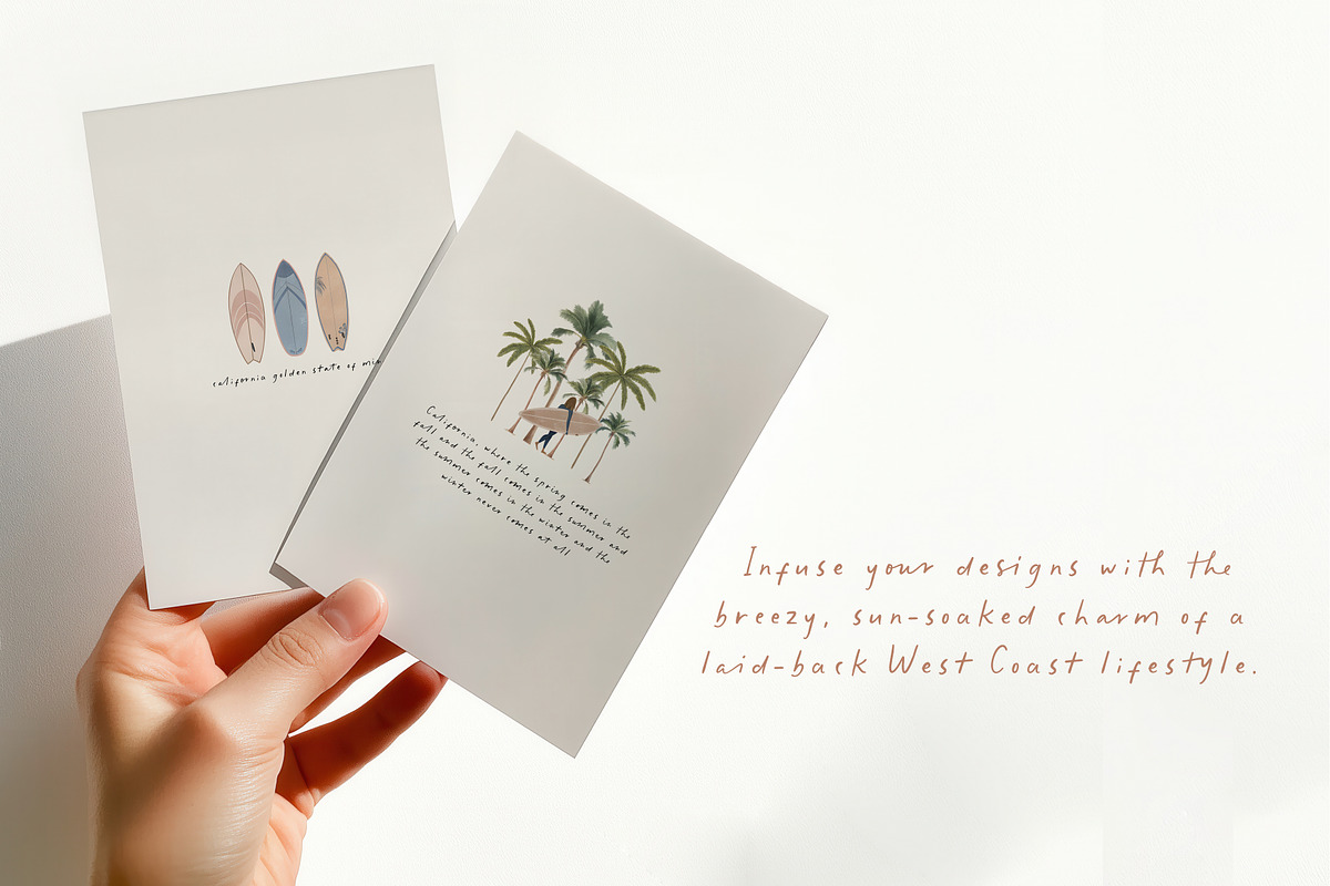 California Dreamin' - Summer clipart, a Graphic by Paper Flowers Studio (Photo 4 of 5)