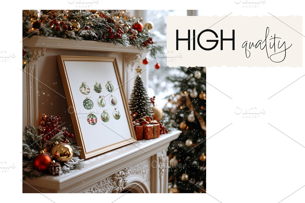 NEW YEAR Scene Frame Mockup, a Household Mockup by MOAROShop (Photo 2 of 6)