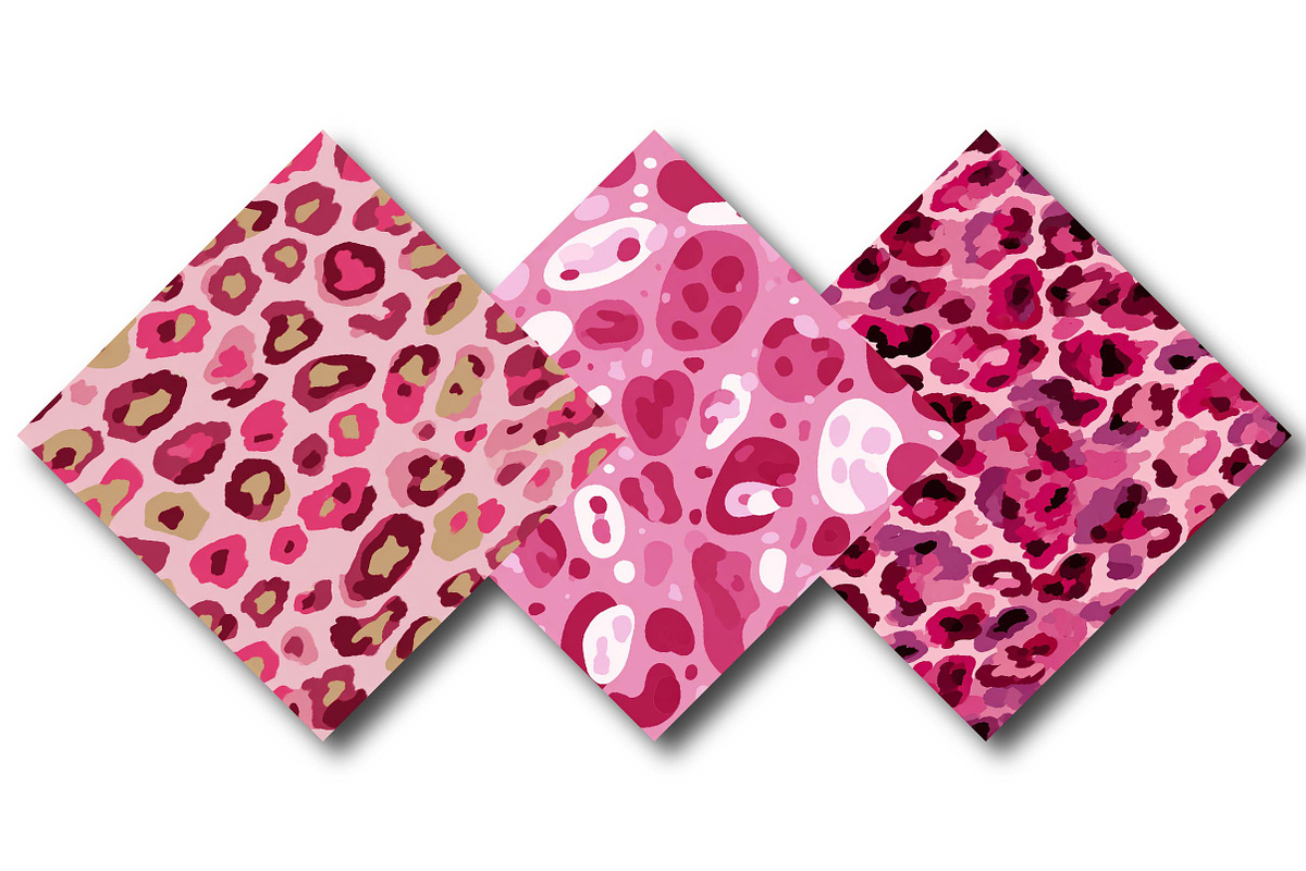 Pink Leopard Christmas Pattern, an Illustration by DreamPrint404 (Photo 4 of 4)