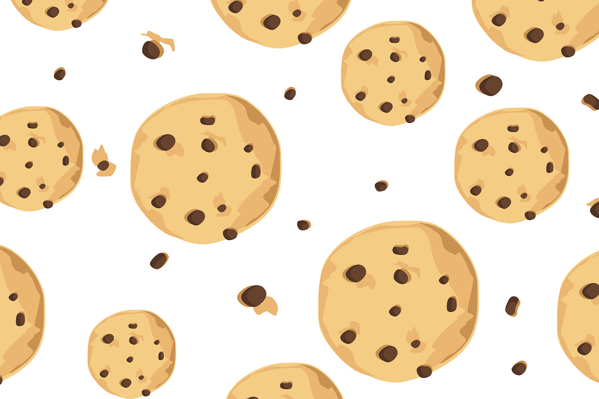 Cookies seamless pattern, a Pattern Graphic by Viktorijareut