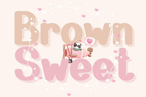 Brown Sweet - Display Handwritten