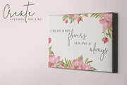 Watercolor Floral Blooms Clipart Set, an Illustration by The Autumn Rabbit Ltd (Thumbnail 4 of 7)