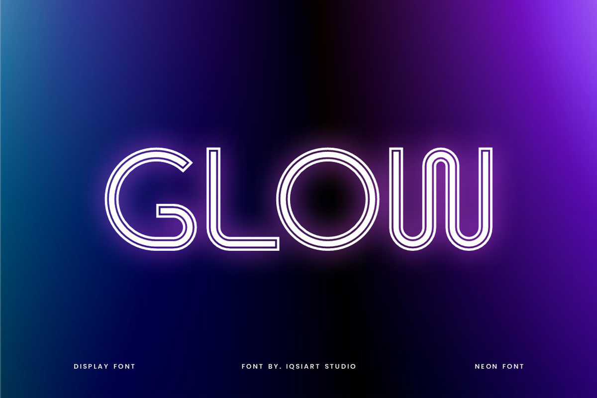 Neon Yiwe - Light Party Font, a Sans Serif Font by Iqsiart Studio (Photo 3 of 8)