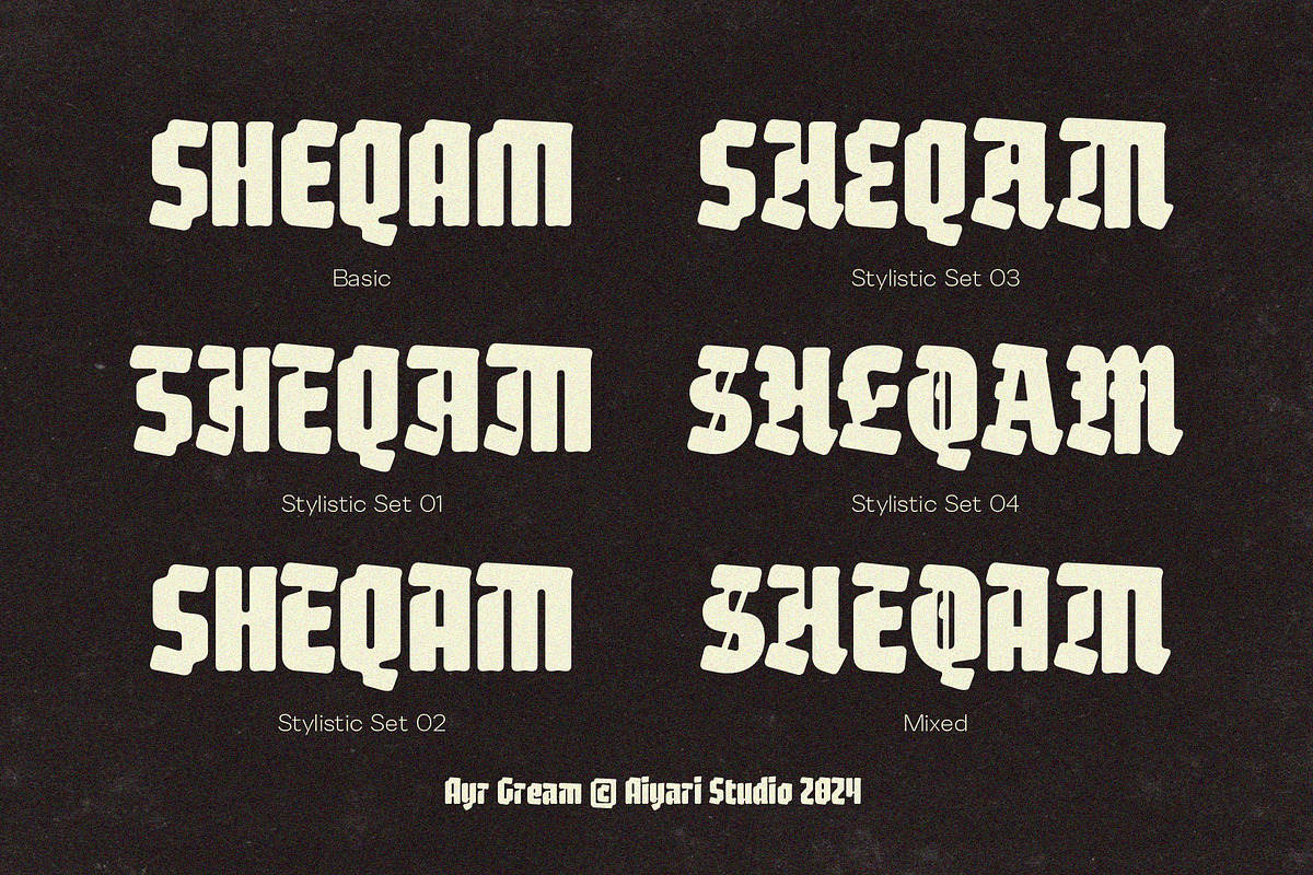 Gream Font Family, a Blackletter Font by Aiyari (Photo 5 of 10)