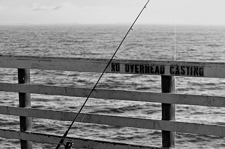 Gone fishing featuring black and white, fishing, and fishing pole