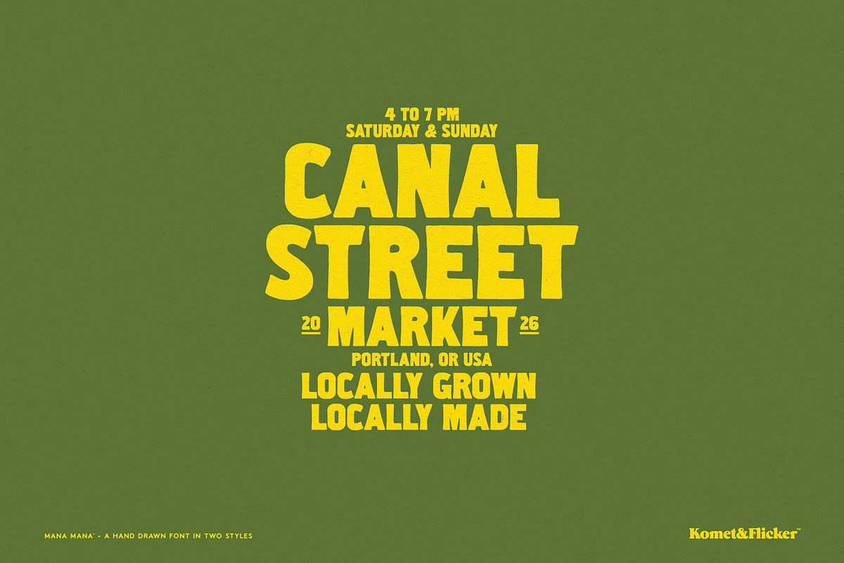 Mana Mana - A Handmade Font, a Sans Serif Font by Komet & Flicker (Photo 6 of 13)