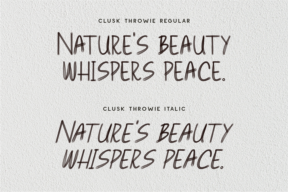 Clusk Throwie - Caps Graffiti, a Handwritten Font by Indotype Foundry (Photo 7 of 10)