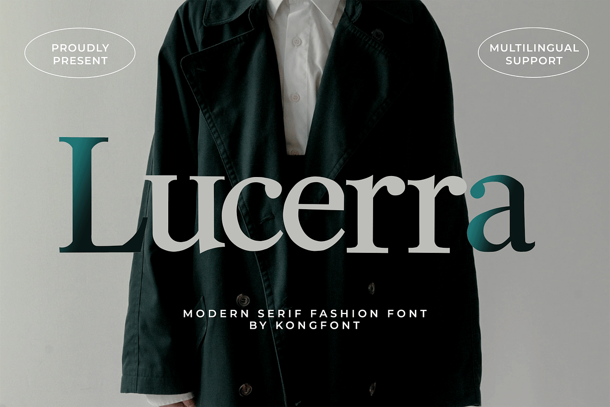 Lucerra – Modern Serif Fashion Font, a Serif Font by overlaytemplates (Photo 1 of 5)