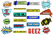 Superhero Comic Speech Bubbles, an Illustration by FrankiesDaughtersDesign (Thumbnail 2 of 6)