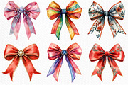 Christmas Bow Coquette clipart, an Illustration by Craft Nest (Thumbnail 5 of 6)