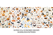 Vintage Ghost Halloween Clipart, a Seasonal Illustration by Daily.Designs (Thumbnail 2 of 5)