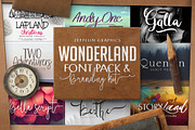 Wonderland Fonts Pack & Branding Kit, a Script Font by Graphicdome (Thumbnail 1 of 118)