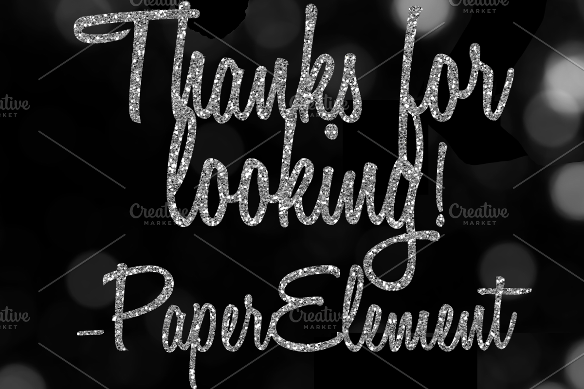 Silver Glitter Alphabet Clip Art, an Object Graphic by Paper Element (Photo 5 of 5)