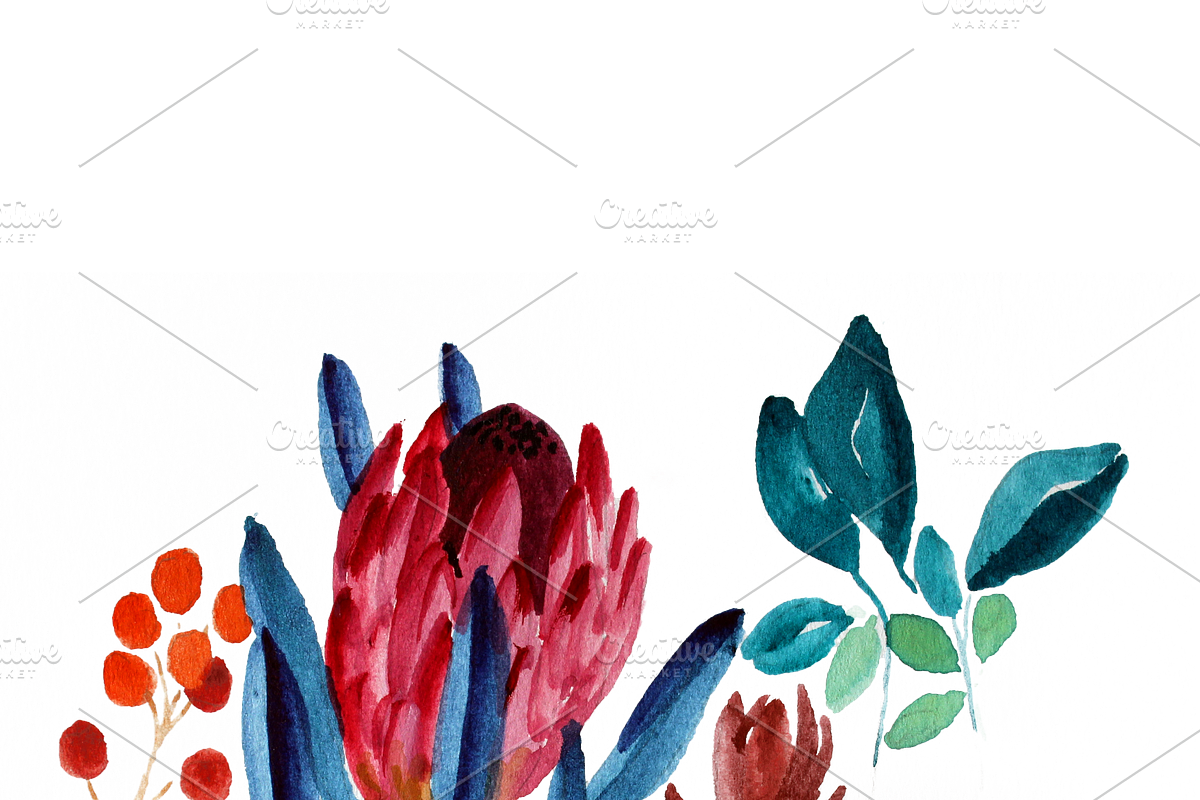 Watercolor Flower Bouquet, a Decorative Illustration by Karliefie (Photo 4 of 4)