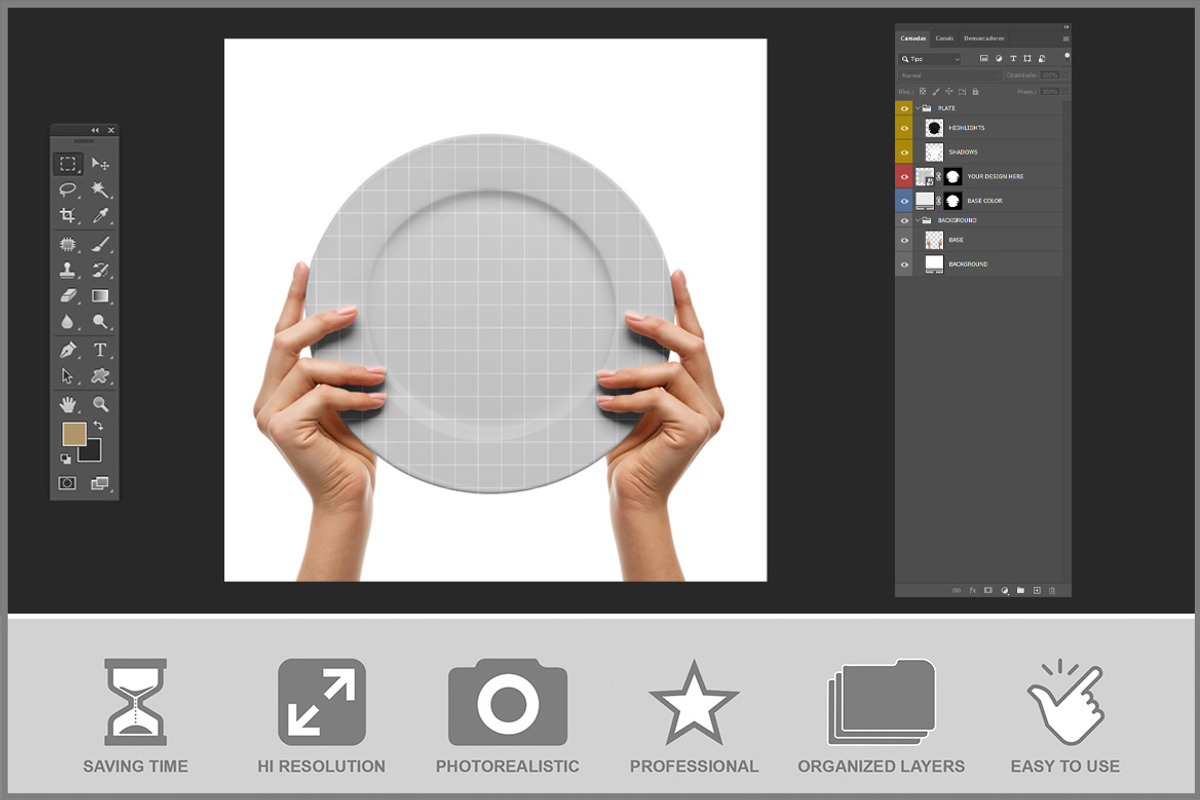 Ceramic Plate Mockup PSD, a Mockup by Bruno's Shop (Photo 3 of 4)