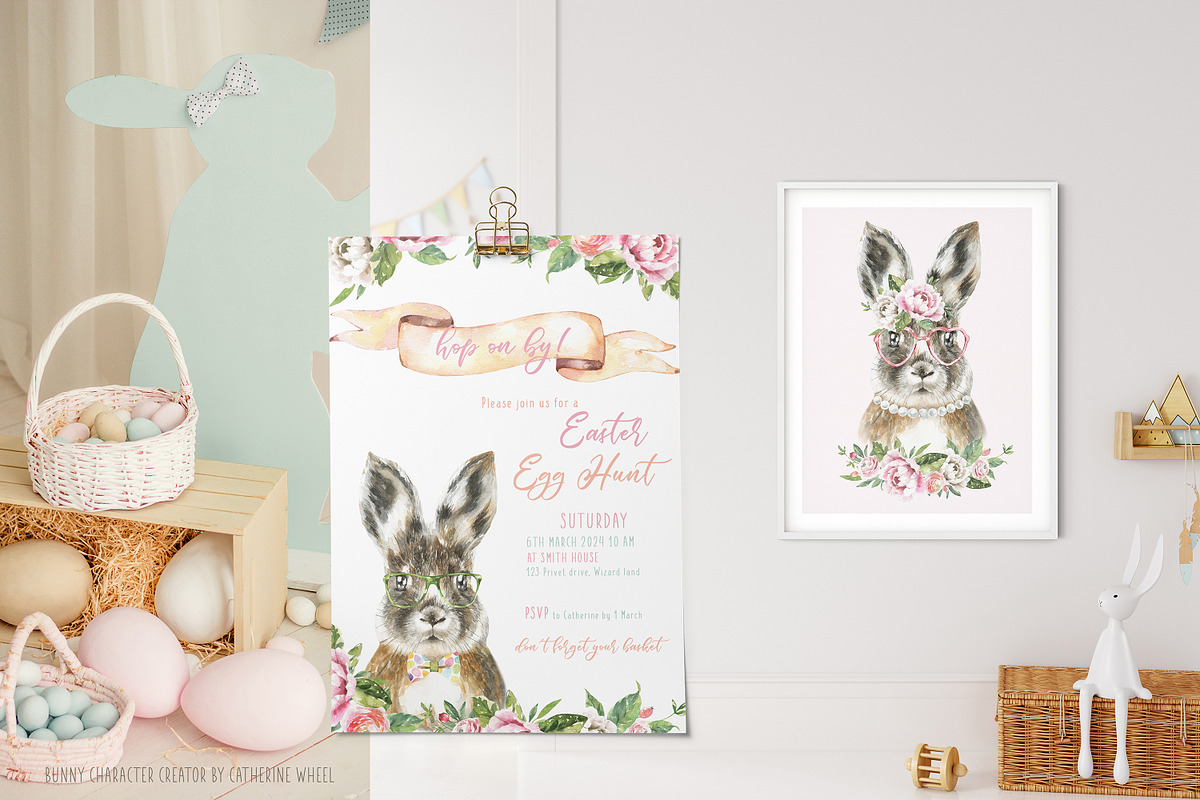 Easter Bunny Watercolor Animal, an Animal Illustration by Catherine Wheel (Photo 8 of 12)