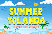 Summer Yolanda, a Handwritten Font by Yoga Letter (Thumbnail 1 of 6)