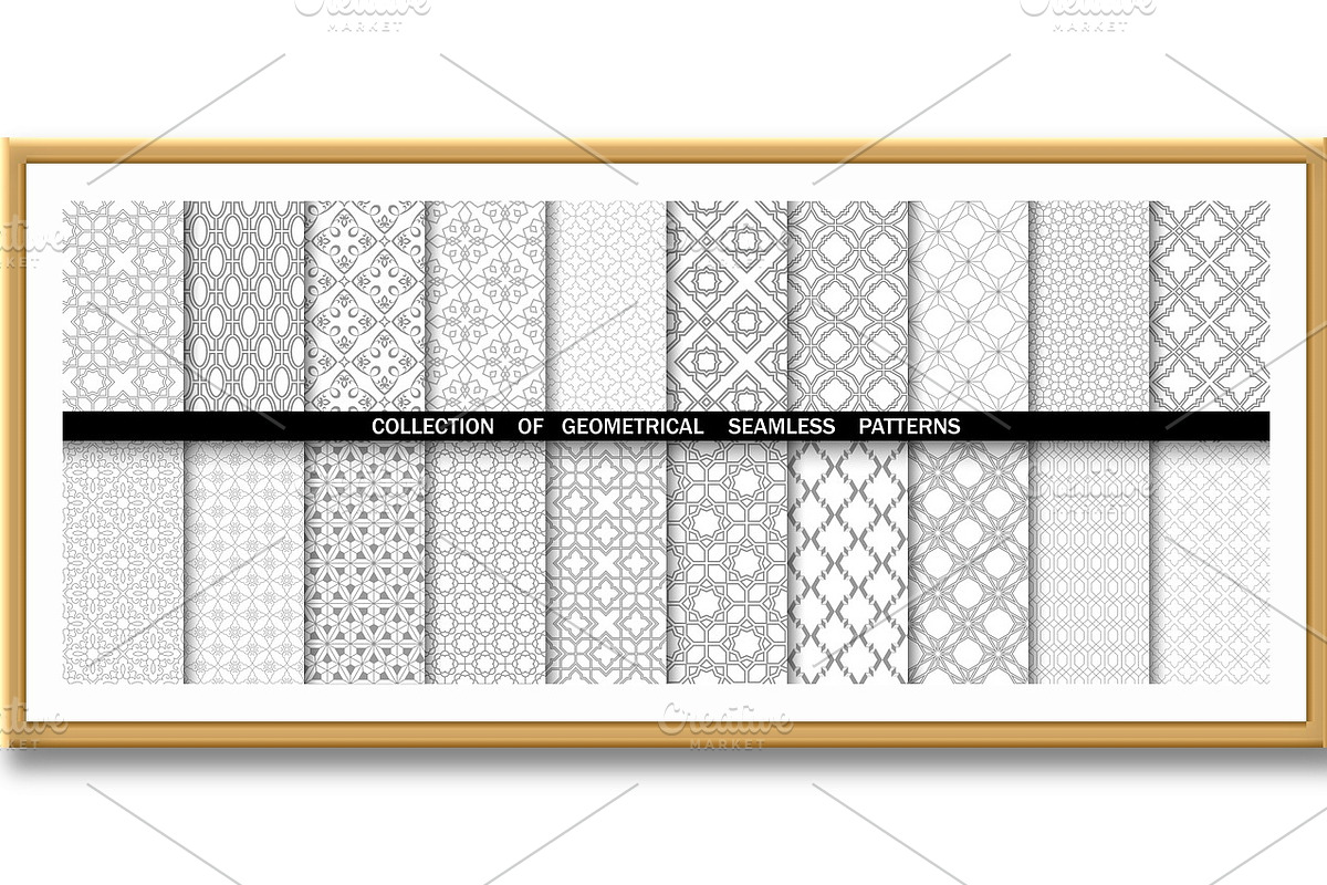 Geometric collection of patterns, a Pattern Graphic by RODINA (Photo 2 of 3)