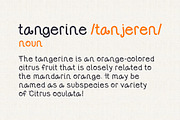 Tangerine, a Font by Kirsty Snovicky (Thumbnail 2 of 3)