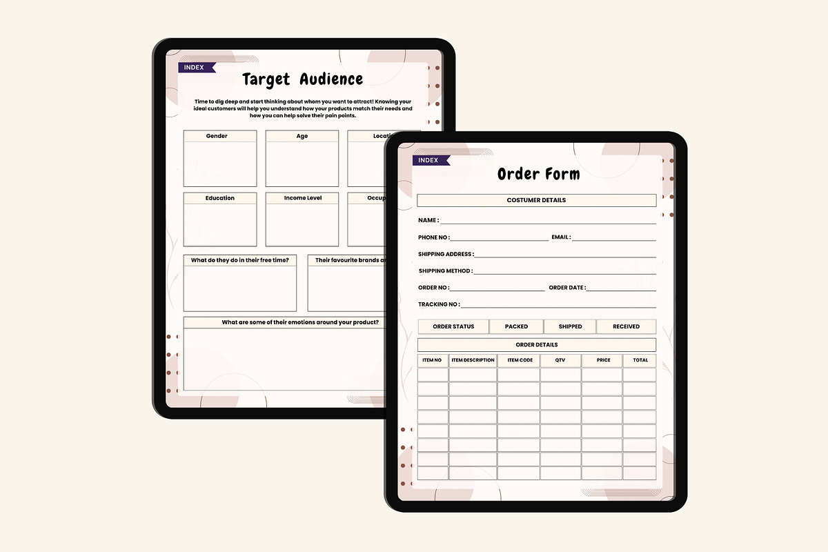 2025 Digital Craft Business Planner, a Stationery Template by Designmela01 (Photo 5 of 8)