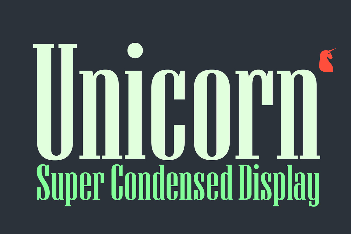 Unicorn Display, a Font by DavidMatos (Photo 1 of 7)