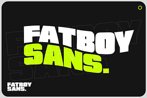 Fatboy Sans - Bold Display Font