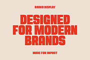 Brako – Bold Display Font, a Sans Serif Font by Vectorian (Thumbnail 2 of 7)