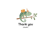 Safari birthday clipart, an Animal Illustration by JulzaArt (Thumbnail 6 of 6)