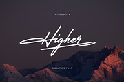 Higher Handwritten Font, a Script Font by sunnytudu (Thumbnail 1 of 6)