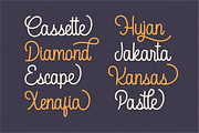 Acapela Monoline, a Script Font by 24Design Studios (Thumbnail 7 of 9)
