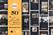 50 Realtor Reels Canva Templates, a Templates & Theme by TemplateCastleStore (Thumbnail 1 of 9)