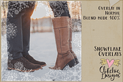 Grungy Textured Snowflake Overlays, a Texture Graphic by Clikchic Designs (Thumbnail 6 of 6)