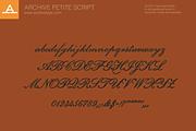 Archive Petite Script, a Script Font by Archive Type Fonts (Thumbnail 3 of 3)