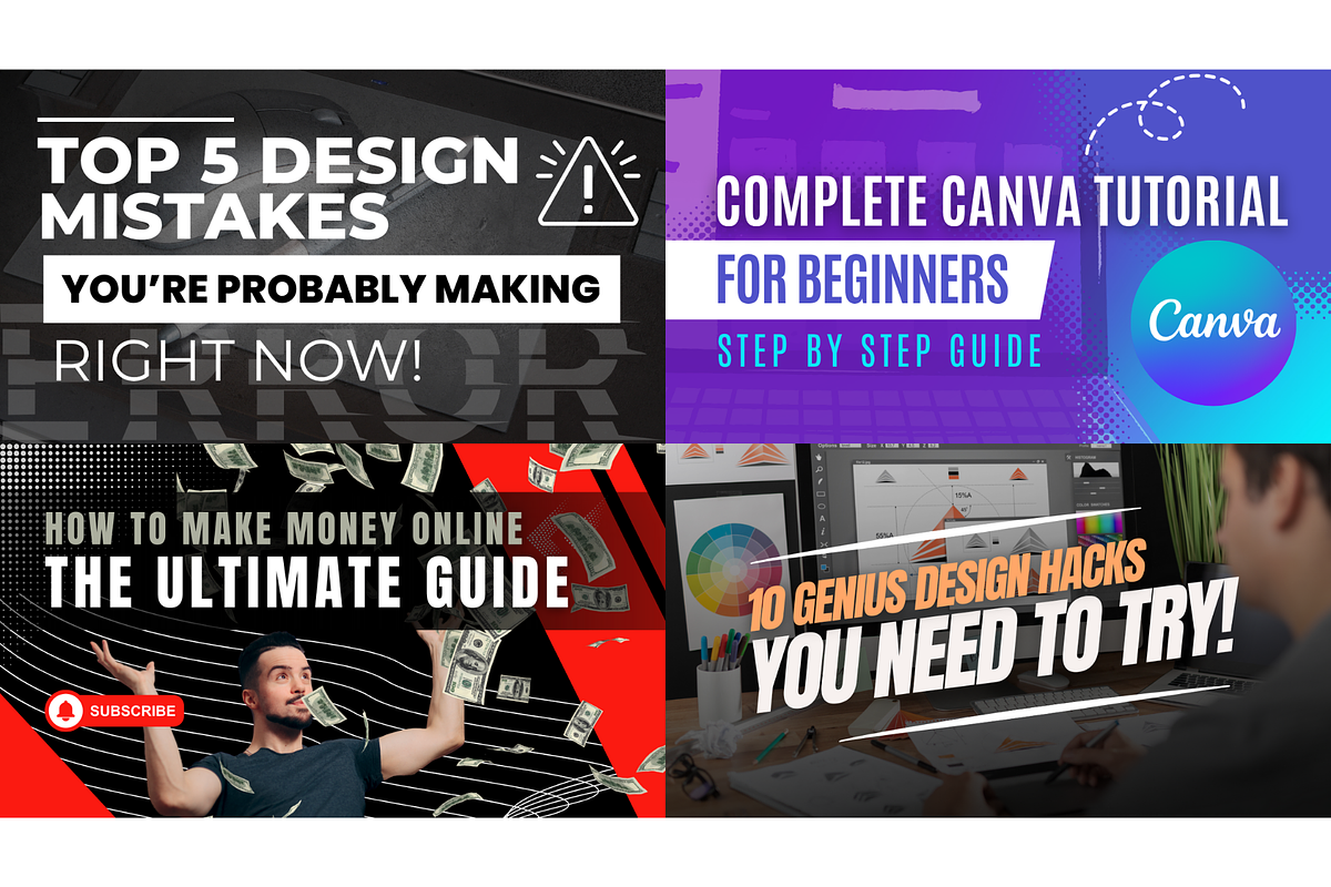 Youtube Thumbnail Canva Template, a Social Media Template by Rumoh Grafika (Photo 3 of 4)