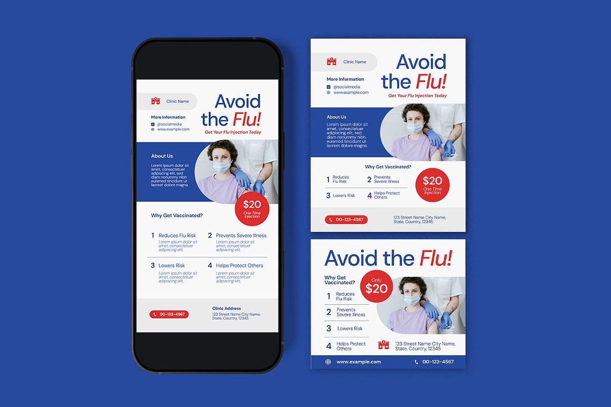 Avoid The Flu Flyer, a Flyer Template by graphicook (Photo 3 of 3)