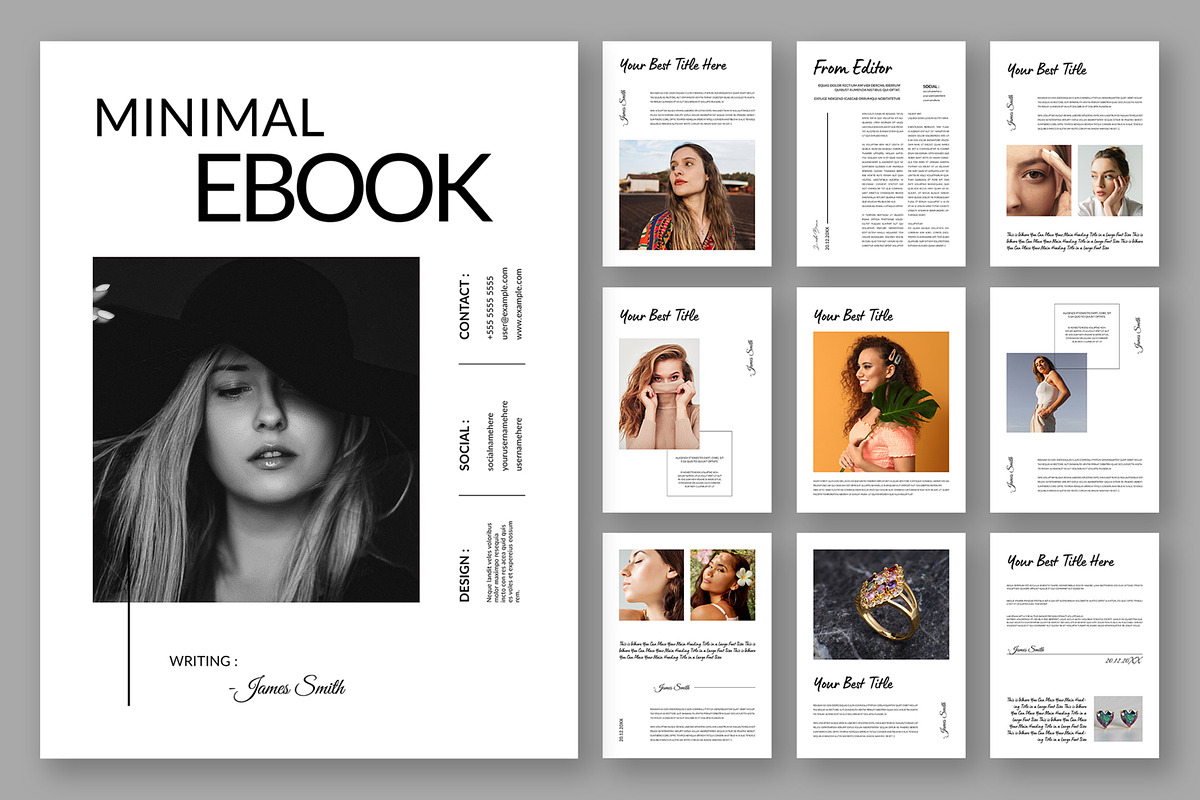 Modern eBook Layout, an UI Kit Template by ContestDesign (Photo 1 of 3)