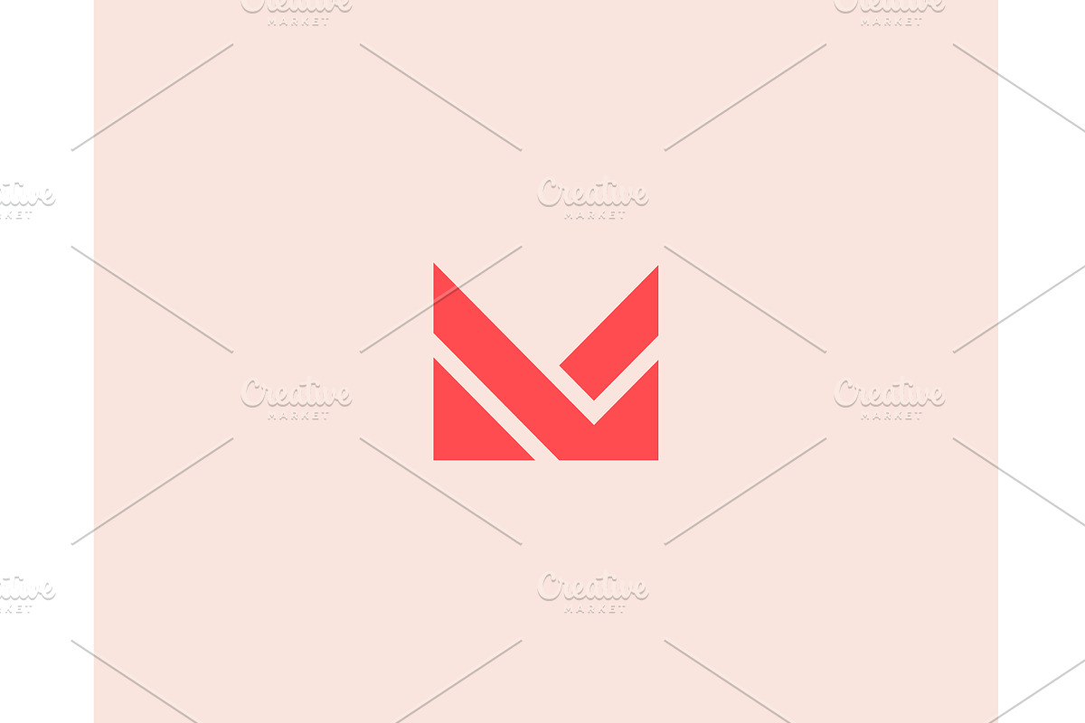 A letter M logo from geometric, an Illustration by Bureau
