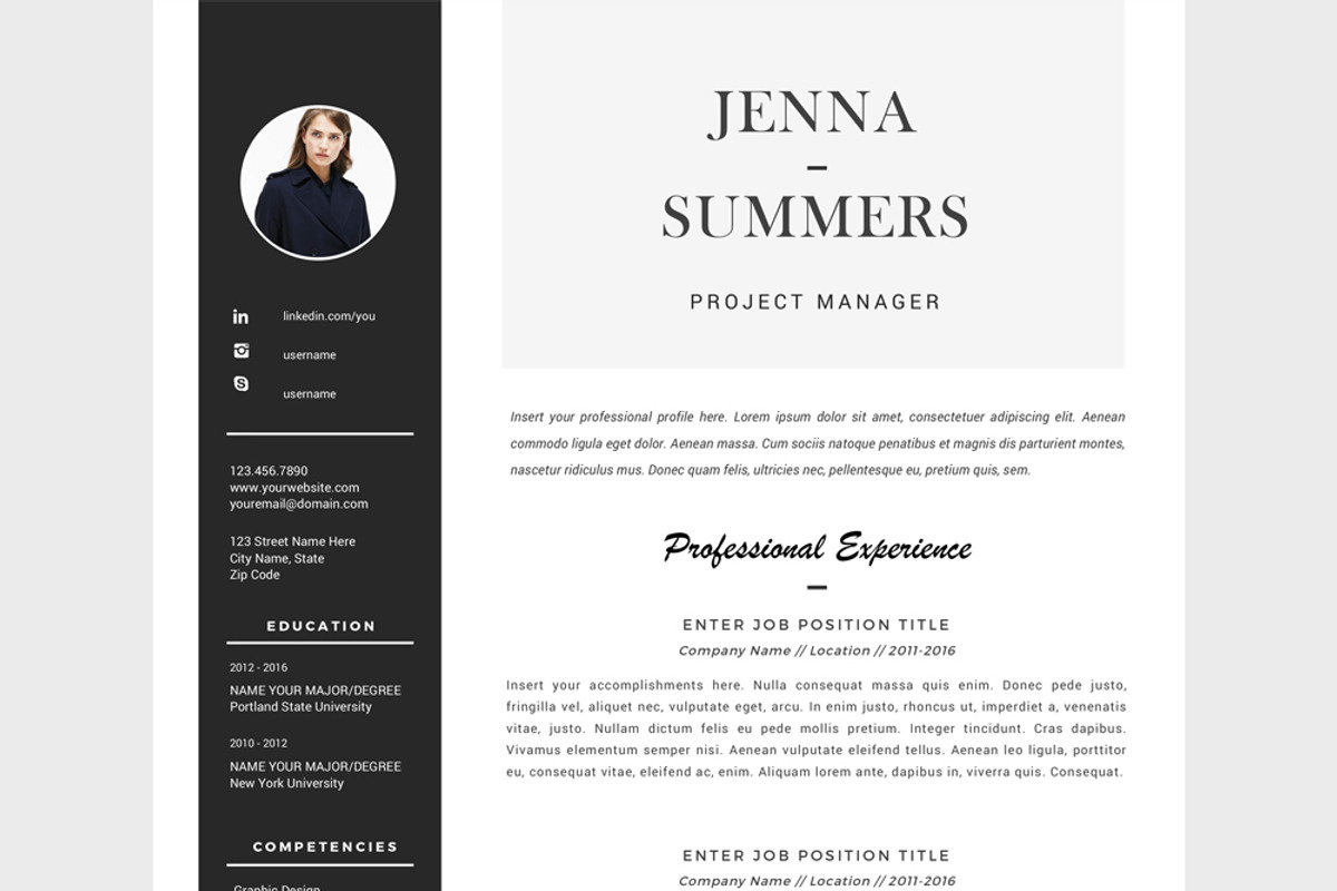 Resume Template / CV Template, a Resume Template by Resume21 (Photo 4 of 5)