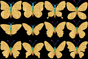 Glitter Butterfly Clipart Png, an Animal Illustration by Forhadx5 (Thumbnail 5 of 8)